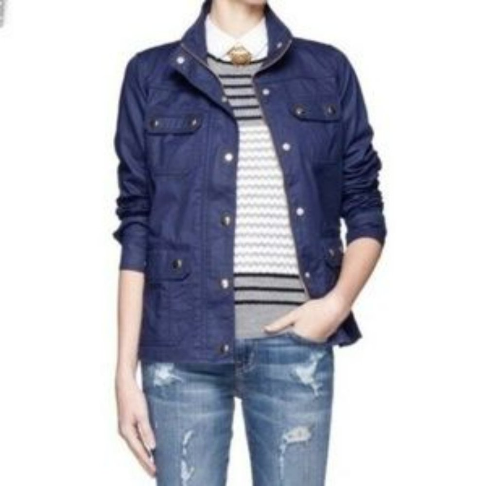 J Crew Downtown Field Jacket Navy Size XS